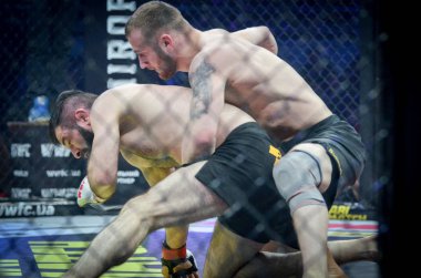 Kiev, Ukrayna - 02 Mart 2019: Mikhail Odintsov mma savaşçıları f
