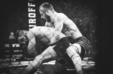 Kiev, Ukrayna - 02 Mart 2019: Mikhail Odintsov mma savaşçıları f