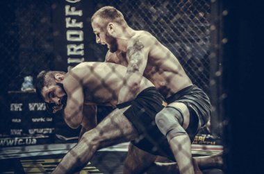 Kiev, Ukrayna - 02 Mart 2019: Mikhail Odintsov mma savaşçıları f