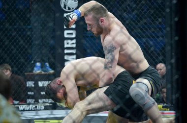 Kiev, Ukrayna - 02 Mart 2019: Mikhail Odintsov mma savaşçıları f
