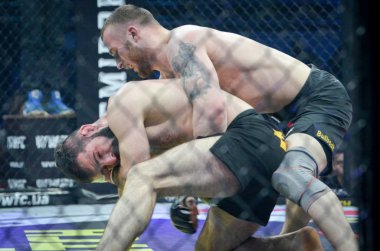 Kiev, Ukrayna - 02 Mart 2019: Mikhail Odintsov mma savaşçıları f