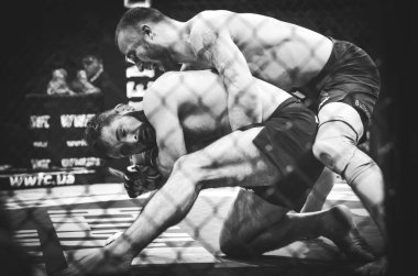 Kiev, Ukrayna - 02 Mart 2019: Mikhail Odintsov mma savaşçıları f