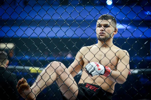Kiev, Ukrayna - 02 Mart 2019: Grozdev Nikolay mma savaşçıları üzerinde 