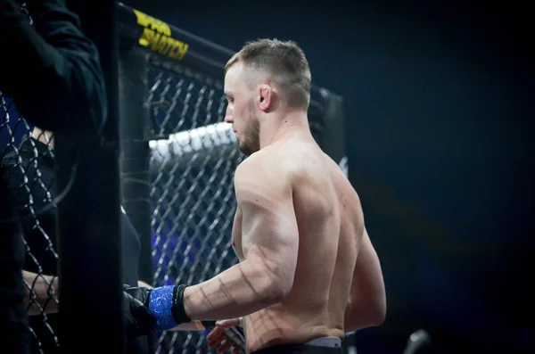 Kiev, Oekraïne-maart 02, 2019: Lazarevich Eduard MMA Fighters e — Stockfoto