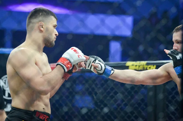 Kiev, Oekraïne-maart 02, 2019: Lazarevich Eduard MMA strijders — Stockfoto