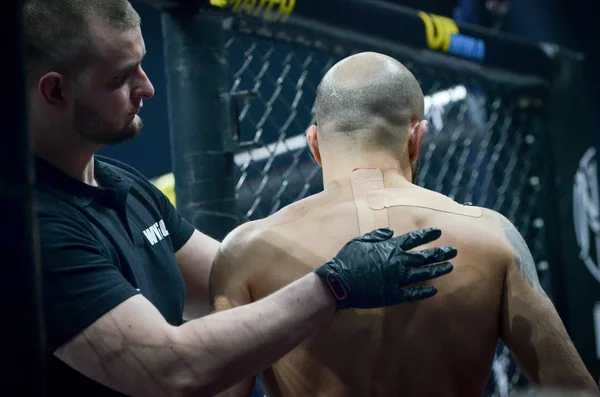 Kiev, Ucrânia - 02 de março de 2019: caças Azizov Gasan mma entram — Fotografia de Stock