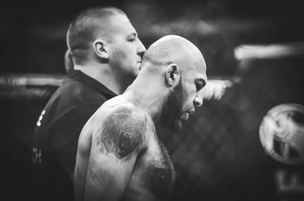 Kyjev, Ukrajina-březen 02, 2019: stíhačky Azizov Gasan MMA — Stock fotografie