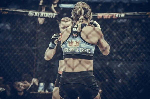 Kiev, Ukrayna - 02 Mart 2019: Svetlana Gotsyk mma kız fighte