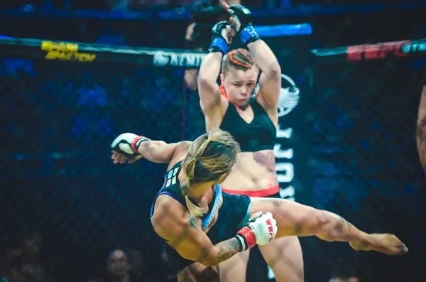Kiev, Ukrayna - 02 Mart 2019: Svetlana Gotsyk mma kız fighte