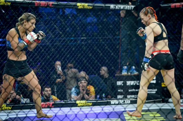 Kiev, Ukrayna - 02 Mart 2019: Svetlana Gotsyk mma kız fighte