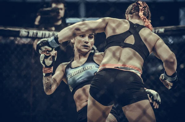 Κίεβο, Ουκρανία-02 Μαρτίου 2019: Σβετλάνα Γκοσίκ ΜΜΑ κορίτσι fighte — Φωτογραφία Αρχείου