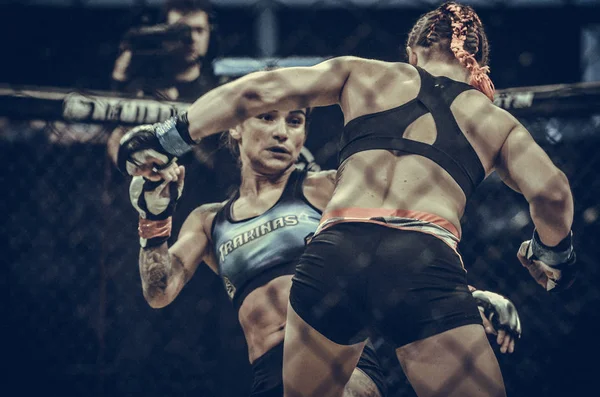 Kiev, Ukrayna - 02 Mart 2019: Svetlana Gotsyk mma kız fighte