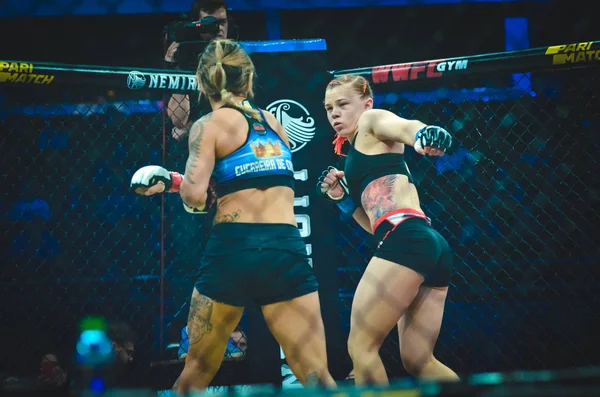 Kiev, Ukrayna - 02 Mart 2019: Svetlana Gotsyk mma kız fighte