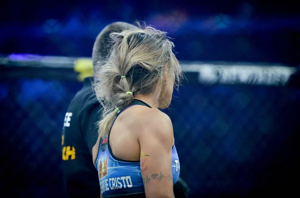 Kiev, Ucrânia - 02 de março de 2019: Svetlana Gotsyk mma girl fight — Fotografia de Stock