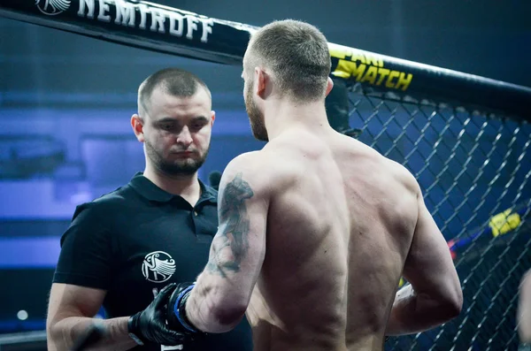 Kiev, Ukrayna - 02 Mart 2019: Mikhail Odintsov mma savaşçıları tr