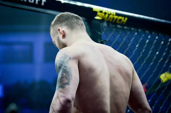 Kiev, Ukraina-mars 02, 2019: Mikhail Odintsov MMA fighters sv — Stockfoto