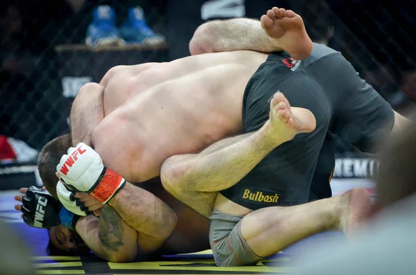 Kiev, Ucrania - 02 de marzo de 2019: Mikhail Odintsov mma fighters f — Foto de Stock