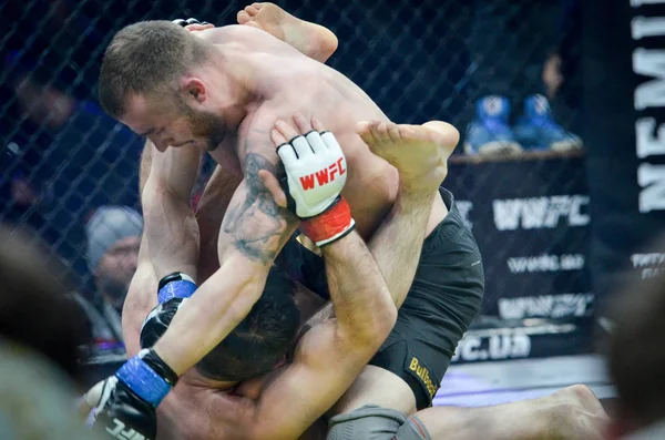 Kiev, Ukrayna - 02 Mart 2019: Mikhail Odintsov mma savaşçıları f
