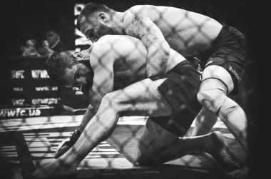 Kiev, Ukrayna - 02 Mart 2019: Mikhail Odintsov mma savaşçıları f