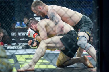 Kiev, Ukrayna - 02 Mart 2019: Mikhail Odintsov mma savaşçıları f