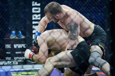 Kiev, Ukrayna - 02 Mart 2019: Mikhail Odintsov mma savaşçıları f