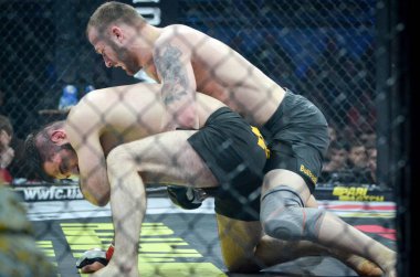 Kiev, Ukrayna - 02 Mart 2019: Mikhail Odintsov mma savaşçıları f