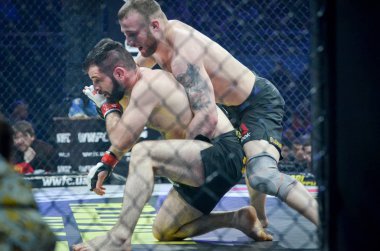 Kiev, Ukrayna - 02 Mart 2019: Mikhail Odintsov mma savaşçıları f