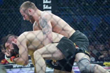 Kiev, Ukrayna - 02 Mart 2019: Mikhail Odintsov mma savaşçıları f