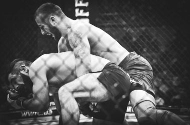 Kiev, Ukrayna - 02 Mart 2019: Mikhail Odintsov mma savaşçıları f