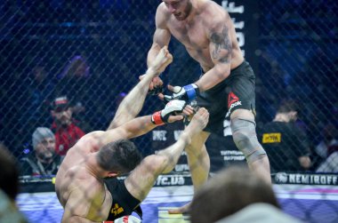 Kiev, Ukrayna - 02 Mart 2019: Mikhail Odintsov mma savaşçıları f