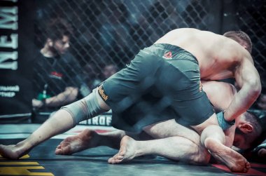 Kiev, Ukrayna - 02 Mart 2019: Mikhail Odintsov mma savaşçıları f