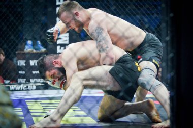 Kiev, Ukrayna - 02 Mart 2019: Mikhail Odintsov mma savaşçıları f