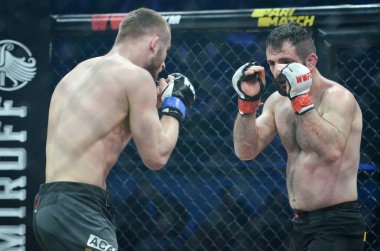 Kiev, Ukrayna - 02 Mart 2019: Mikhail Odintsov mma savaşçıları f