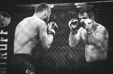 Kiev, Ukrayna - 02 Mart 2019: Mikhail Odintsov mma savaşçıları f