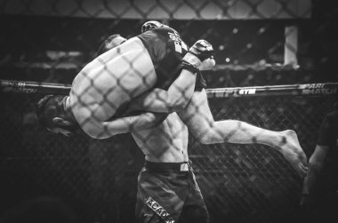 Kiev, Ukrayna - 02 Mart 2019: Mikhail Odintsov mma savaşçıları f