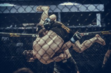 Kiev, Ukrayna - 02 Mart 2019: Mikhail Odintsov mma savaşçıları f