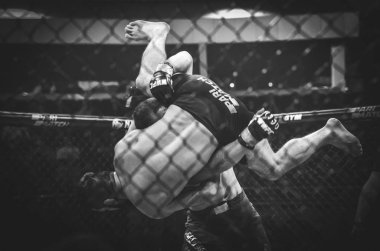 Kiev, Ukrayna - 02 Mart 2019: Mikhail Odintsov mma savaşçıları f