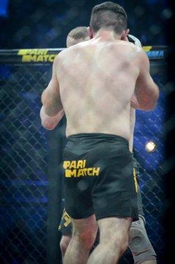 Kiev, Ukrayna - 02 Mart 2019: Mikhail Odintsov mma savaşçıları f