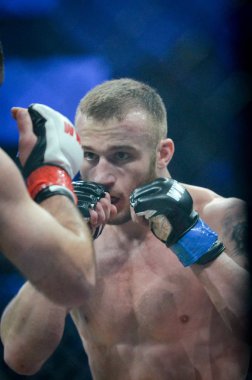 Kiev, Ukrayna - 02 Mart 2019: Mikhail Odintsov mma savaşçıları f