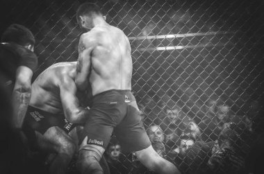 Kiev, Ukrayna - 02 Mart 2019: Mikhail Odintsov mma savaşçıları f