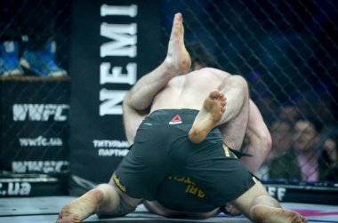 Kiev, Ukrayna - 02 Mart 2019: Mikhail Odintsov mma savaşçıları f