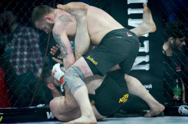 Kiev, Ukrayna - 02 Mart 2019: Mikhail Odintsov mma savaşçıları f