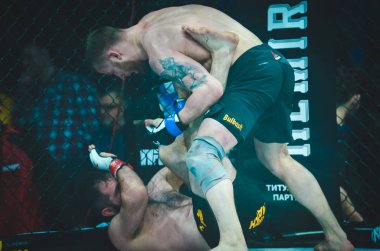 Kiev, Ukrayna - 02 Mart 2019: Mikhail Odintsov mma savaşçıları f