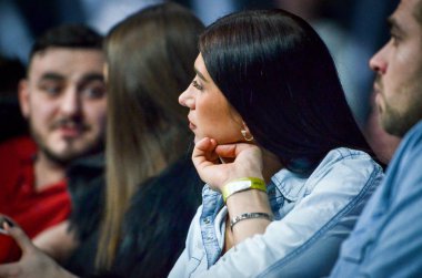 Kiev, Ukrayna - 02 Mart 2019: Wwfc 14 internation sırasında Kızlar