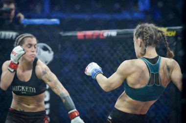 Kiev, Ukrayna - 02 Mart 2019: Sormova Magdaalena mma kız incir