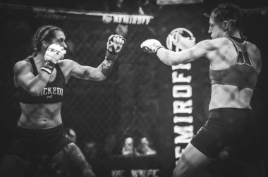 Kiev, Ukrayna - 02 Mart 2019: Sormova Magdaalena mma kız incir