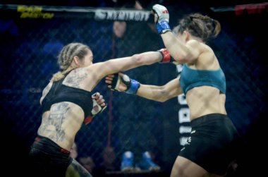 Kiev, Ukrayna - 02 Mart 2019: Sormova Magdaalena mma kız incir