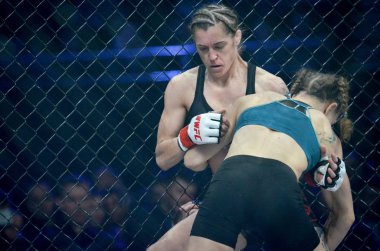 Kiev, Ukrayna - 02 Mart 2019: Sormova Magdaalena mma kız incir