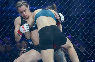 Kiev, Ukrayna - 02 Mart 2019: Sormova Magdaalena mma kız incir