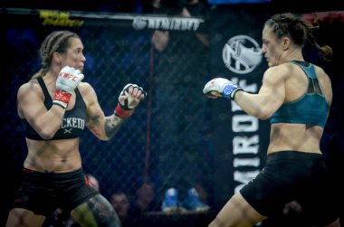 Kiev, Ukrayna - 02 Mart 2019: Sormova Magdaalena mma kız incir